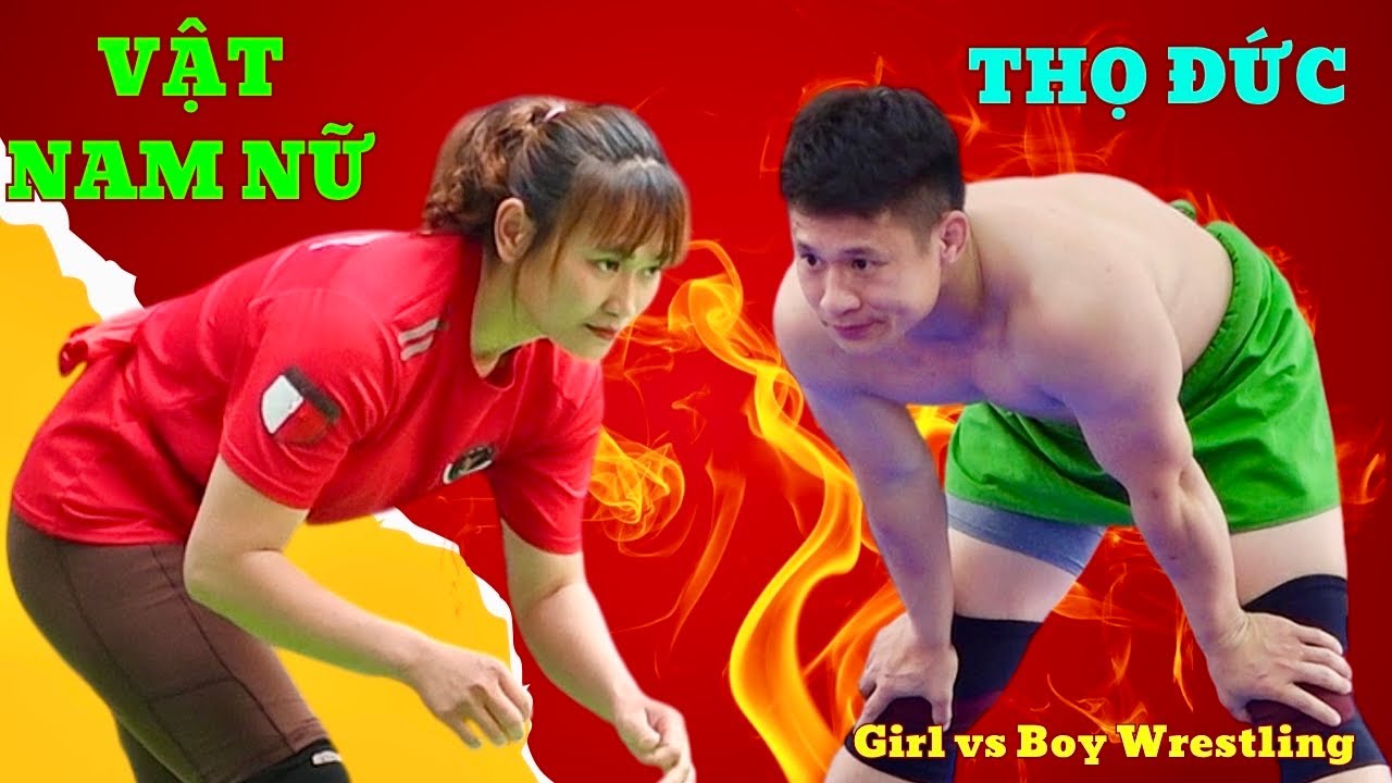 Đấu Vật NAM NỮ hội làng THỌ ĐỨC YÊN PHONG ,Traditional Vietnamese Mens vs women's Wrestling 2026. backdrop
