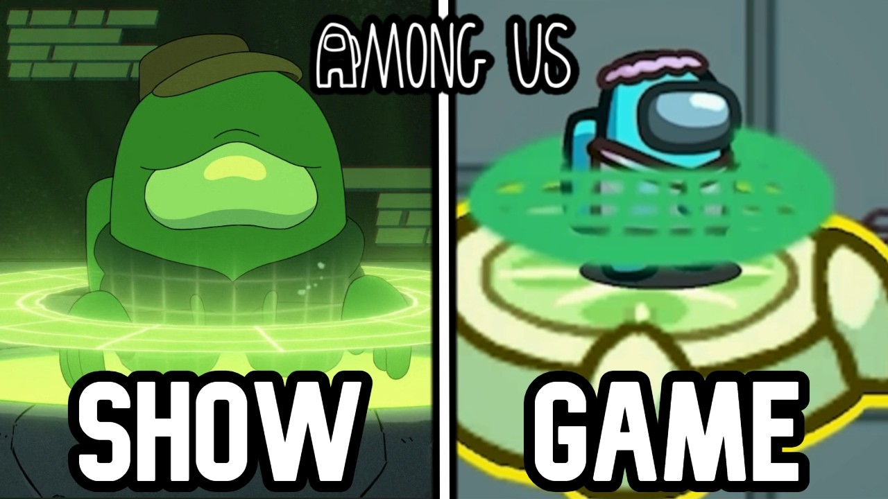 Among Us TV Show Vs. Among Us Video Game - Comparison/References backdrop