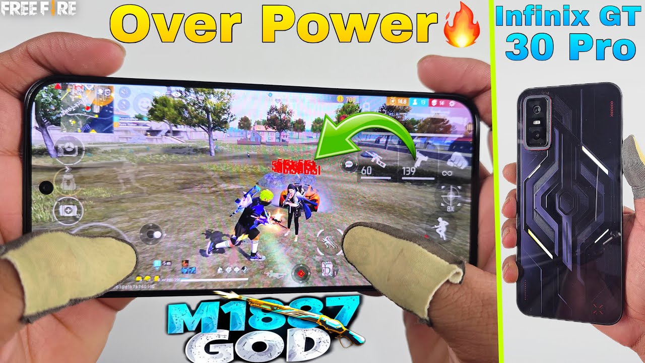 Infinix gt 30 pro gaming phone free fire gameplay duo vs squad 2 finger claw handcam onetap headshot