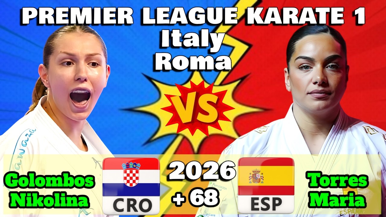 TORRES Maria ESP 🇪🇸 vs GOLOMBOS Nikolina CRO 🇭🇷 | 2026 Premier League Italy | Seniors +68 kg