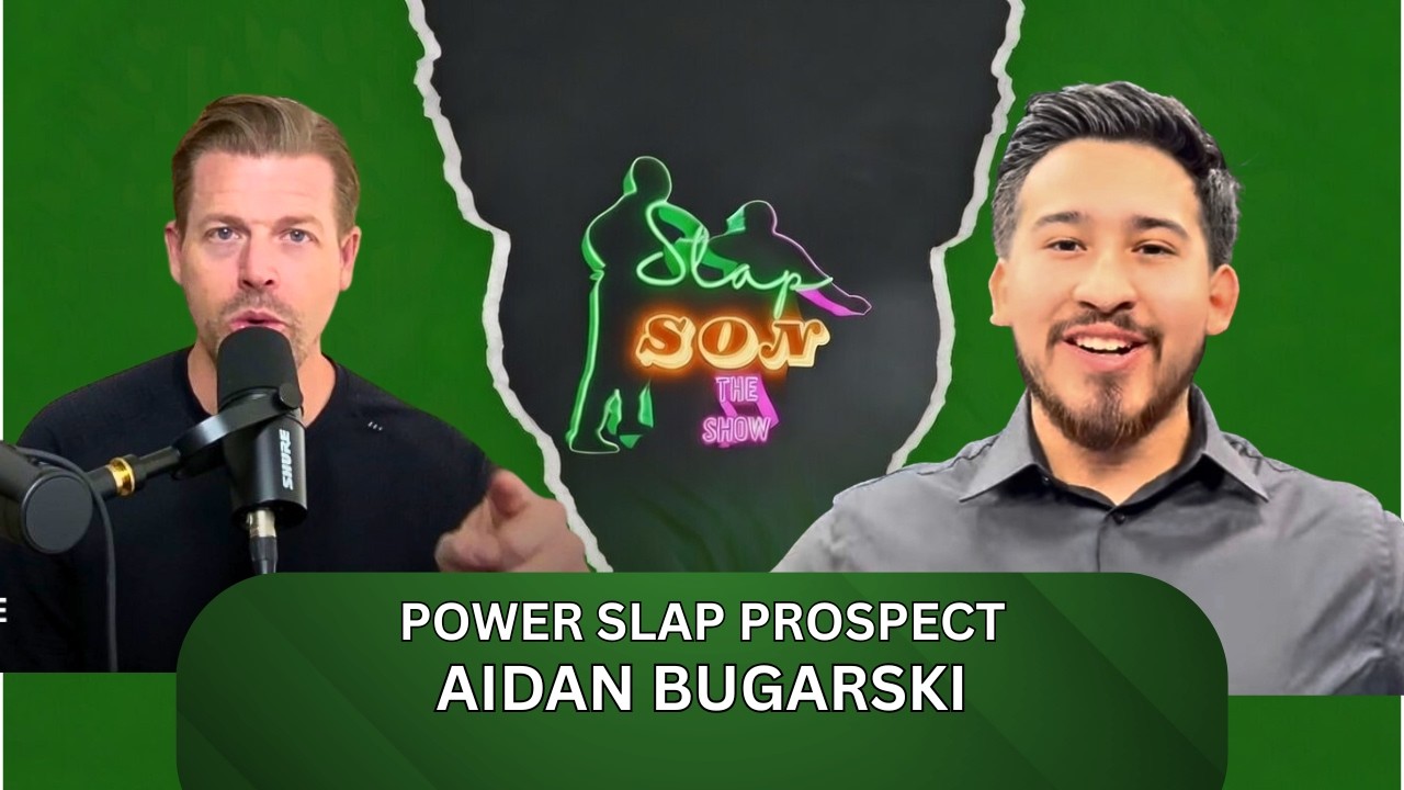 Power Slap Prospect Aidan Bugarskii background