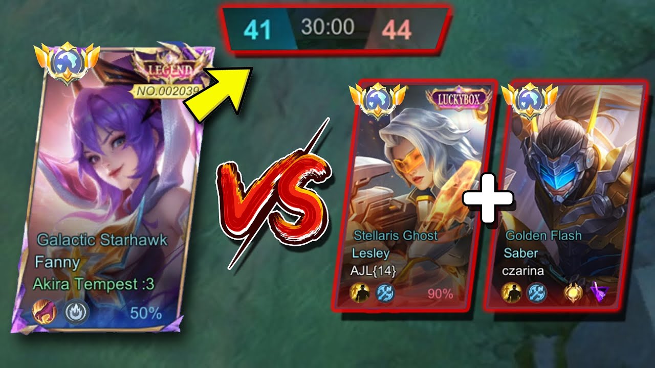 INTENSE MATCH!! AKIRA VS FULL BUILD LESLEY + SABER COUNTER FANNY LATE GAME! -MLBB