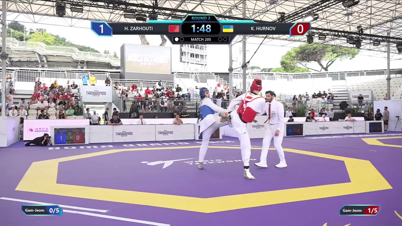 205 Round of 32 Men 80kg MAR H ZARHOUTI UKR K HURNOV PGM