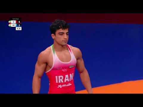 FS 61KG Semi final | Ahmad Masoud (Iran) Vs Aman Sehrawat (India) | Senior Asian Championship 2026 background