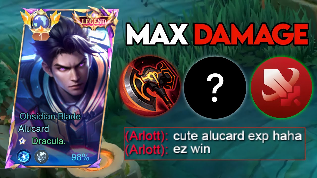 ALUCARD MAX DAMAGE IS BROKEN đ± ONE SHOT EVERYTHING (NEW SECRET BUILD!)