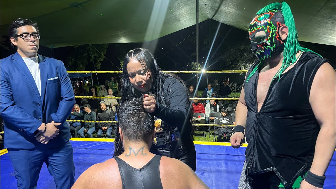 Arturo Gaona Jr rapado por su esposa al perder contra Halloween Jr en ALS