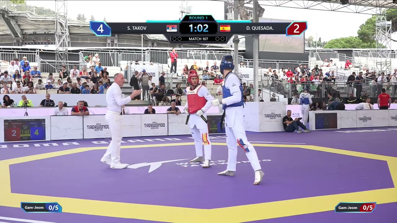 107 Round of 32 Men 80kg SRB S TAKOV ESP D QUESADA PGM