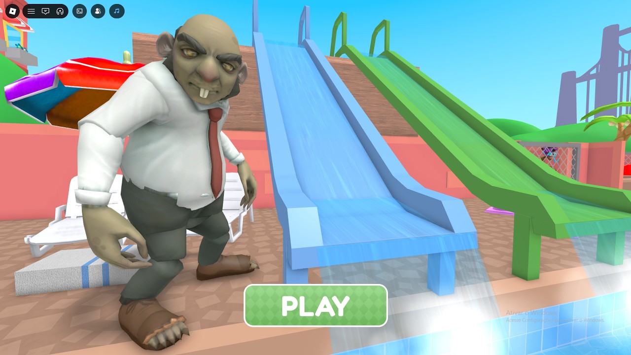 ESCAPE MR BRAINS WATERPARK! OBBY roblox Gameplay Walkthrough No Death 4K