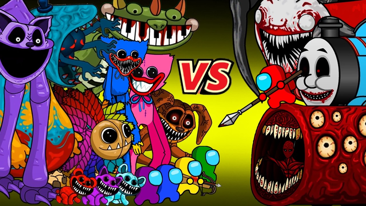 TRAIN EATER VS ALL BOSSES P.O.P.P.Y P.L.A.Y.T.I.M.E