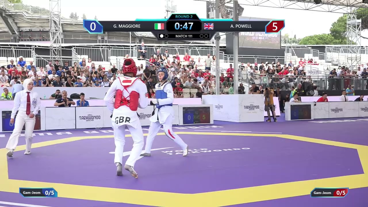 111 Round of 32 Women 67kg ITA G MAGGIORE GBR A POWELL PGM