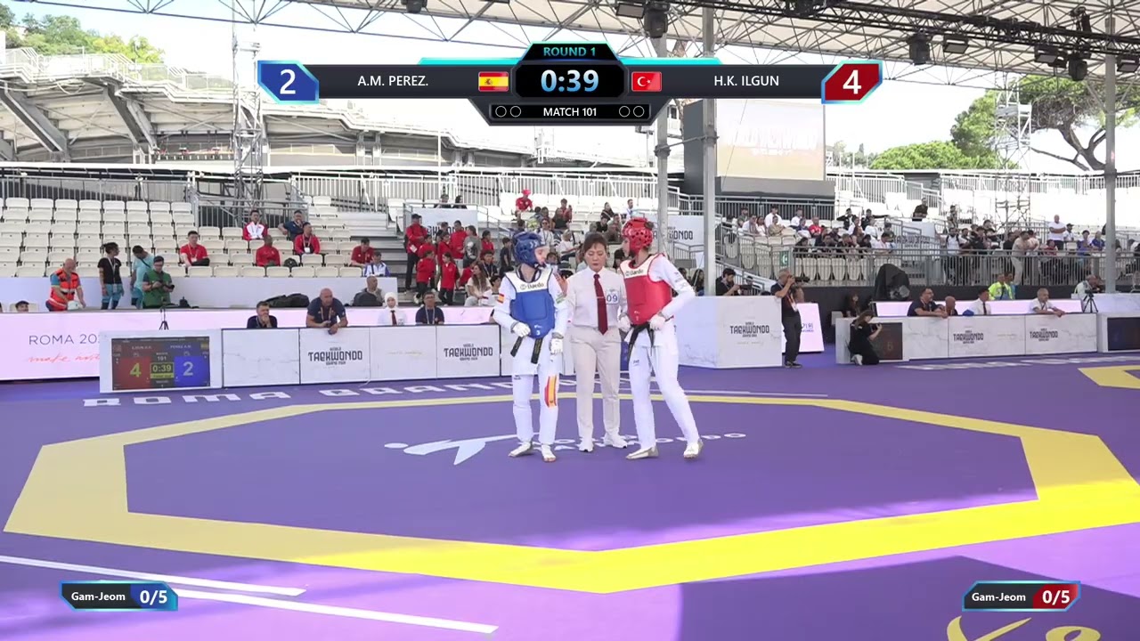 101 Round of 32 Women 57kg ESP A M PEREZ TUR H K ILGUN PGM