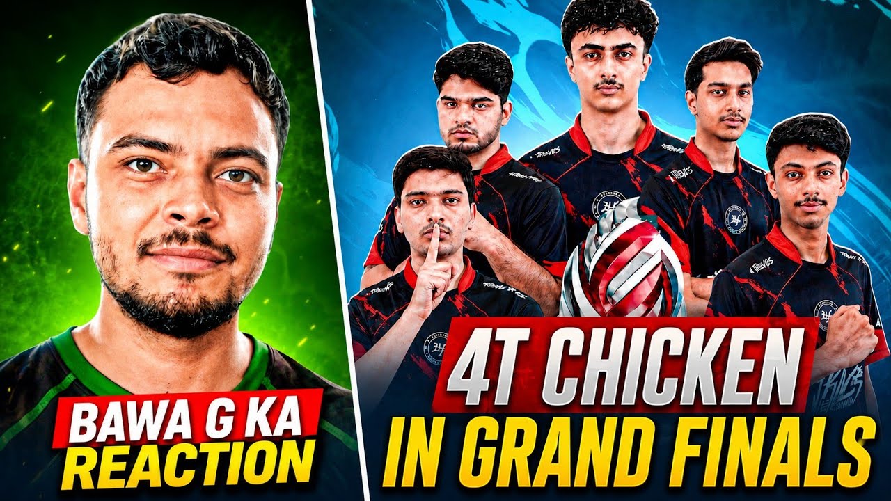 4T First Chicken Dinner in Grand Finals ЁЯШН