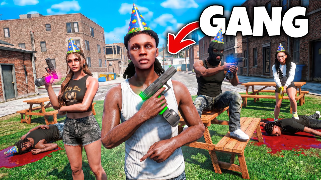 They SHOT UP my GANGS PARTY, So We CRASHED OUT in GTA 5 RP..