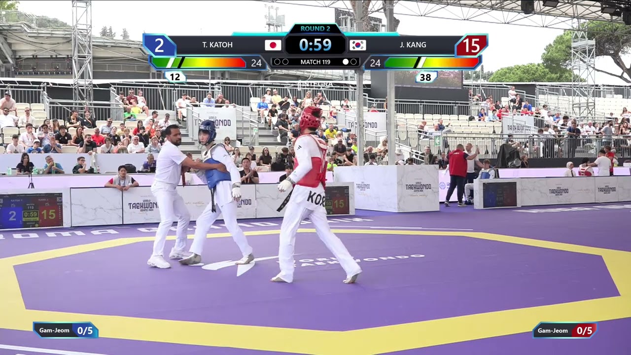 119 Round of 16 Men 80kg JPN T KATOH KOR J KANG PGM