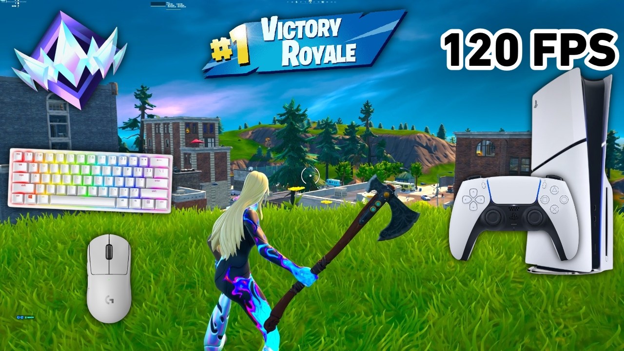Fortnite Unreal Ranked Reload On PS5 Slim | Keyboard & Mouse Gameplay | 120 FPS | 4K