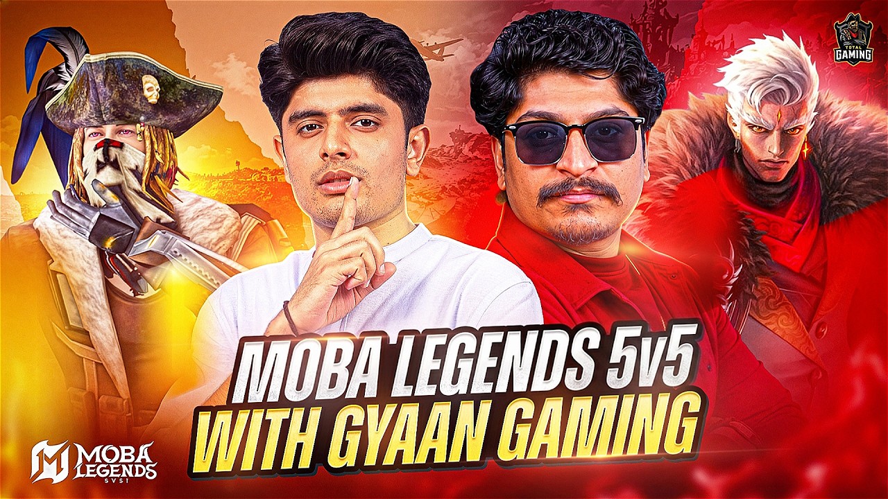 GYAN GAMING & I FINALLY TEAMED UP 🔥 | MOBA LEGENDS 5V5