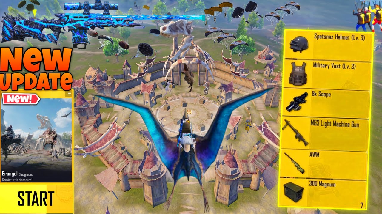 Finally!!😍NEW BEST MODE GAMEPLAY in DINOGROUND DINOSAURS🔥PUBG MOBILE-BGM