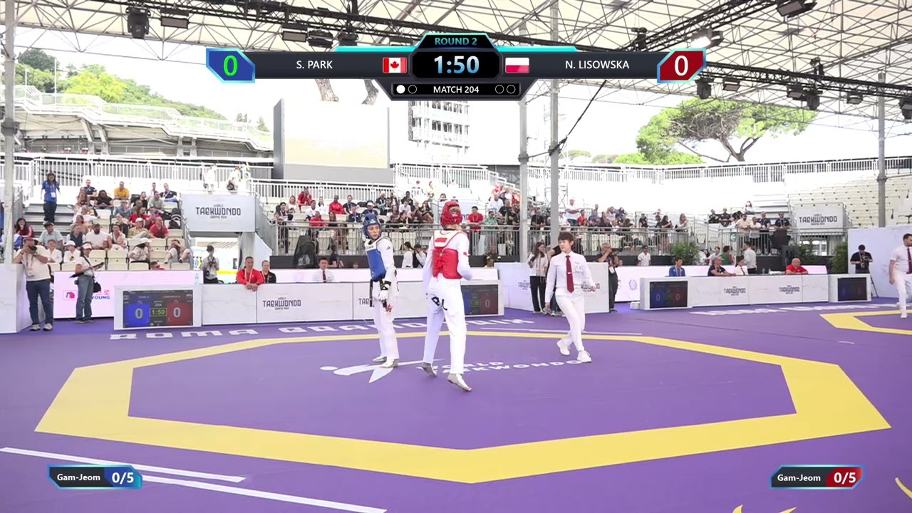 204 Round of 32 Women 57kg CAN S PARK POL N LISOWSKA PGM