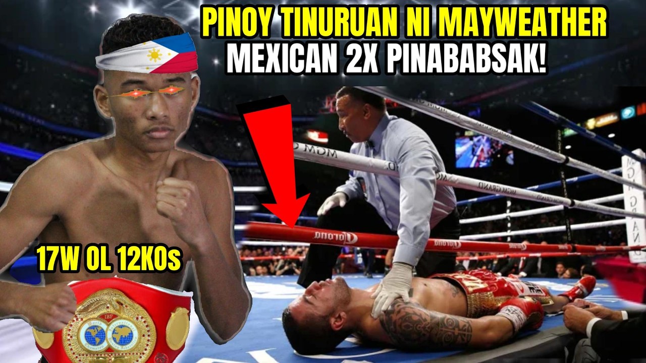 PINOY TINURUAN NI MAYWEATHER UNDEFEATED SA AMERICA! MEXICAN 2X BAGSAK!