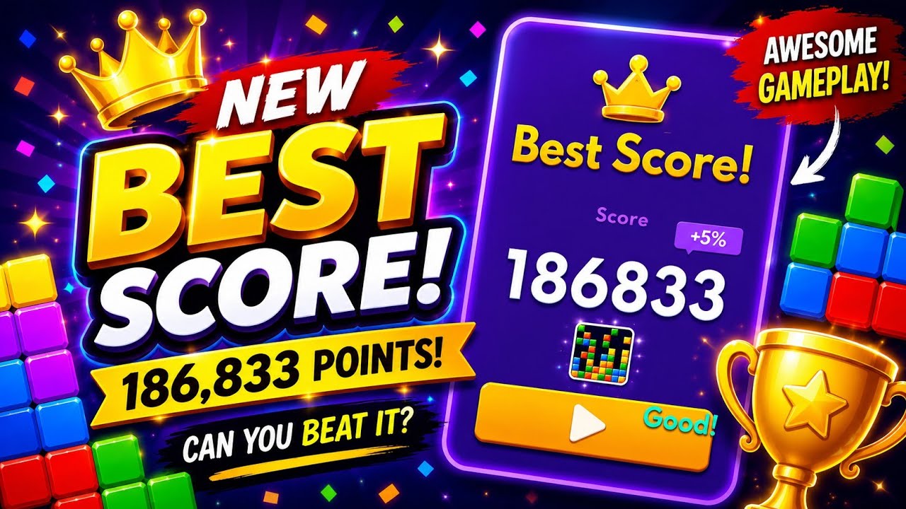 🏆 Block Blast Marathon | Full Gameplay & High Scores|How to Do Block Blast Glitch