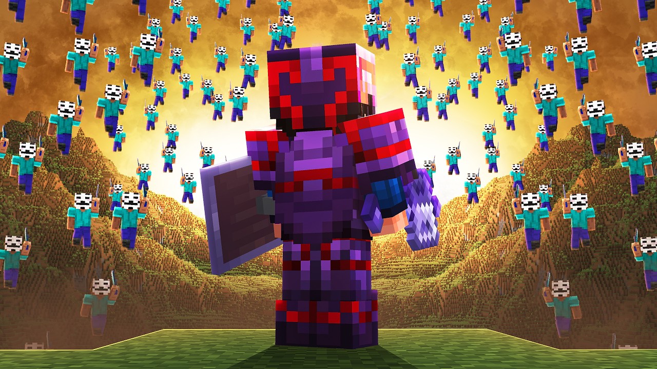 Minecraft Pro VS 100 Hackers backdrop