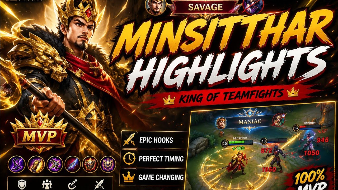 One Hook = One Kill ๐ | Minsitthar MLBB Highlights