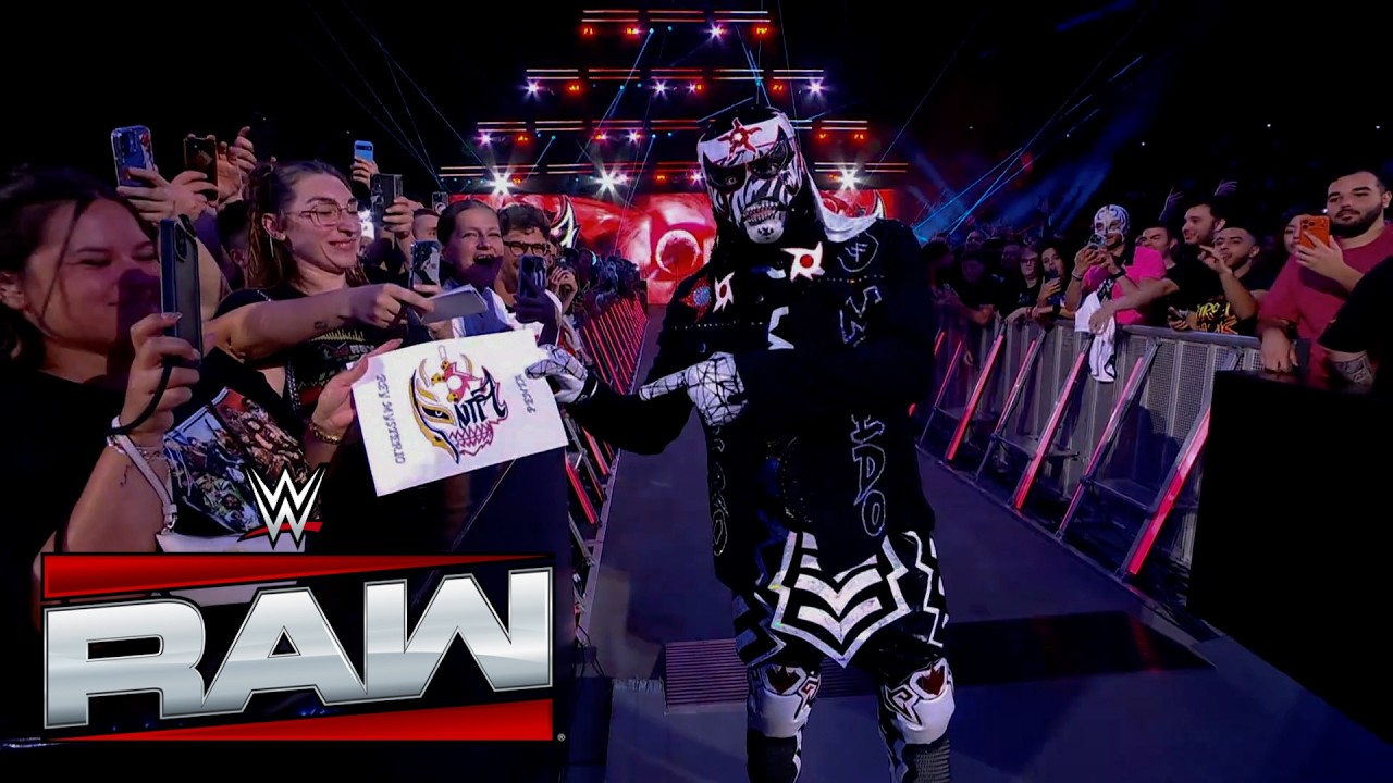Penta Entrance: WWE Raw in Paris, France, June 8, 2026 background