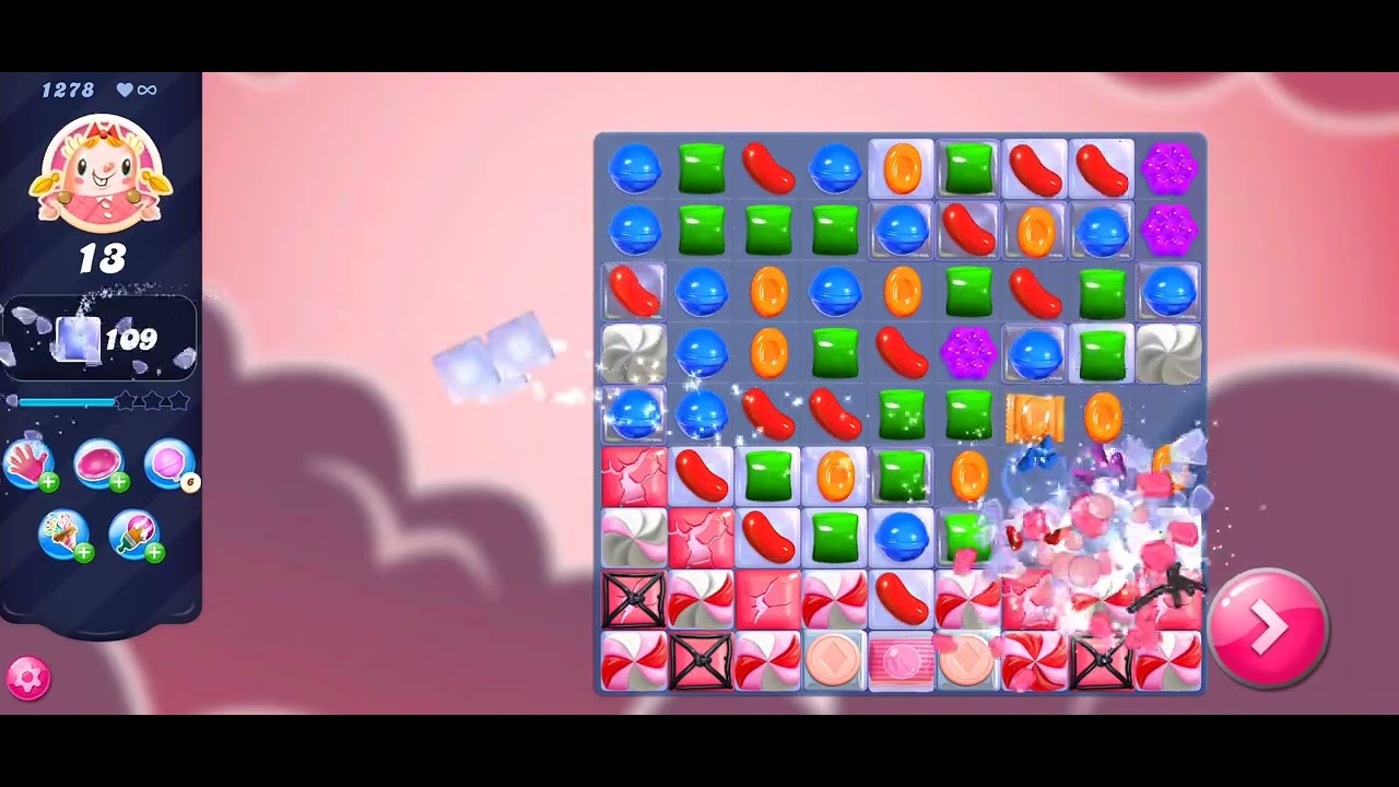 Candy Crush Saga Levels 1277 To 1278 backdrop