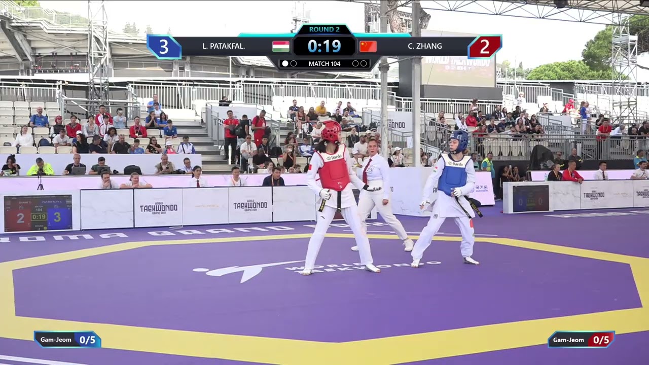 104 Round of 32 Women 57kg HUN L PATAKFAL CHN C ZHANG PGM