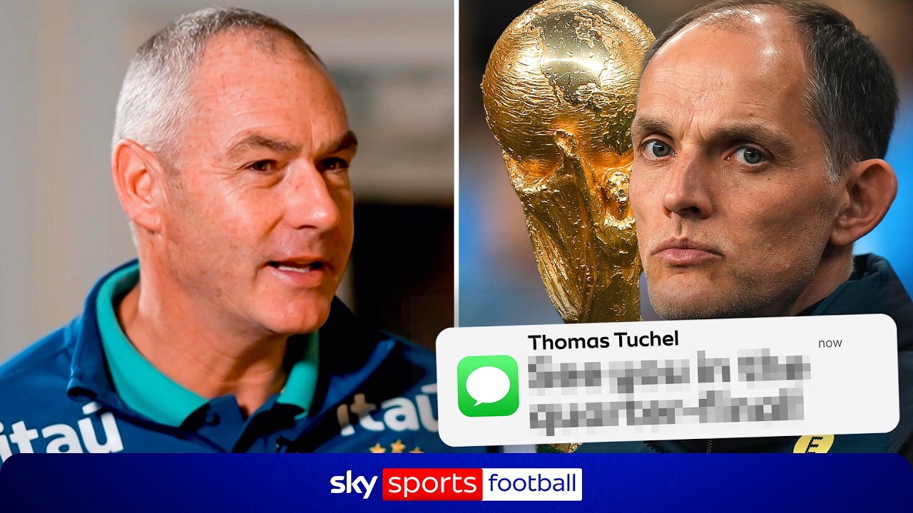 "See you in the quarter-final!" 📲 Brazil assistant Paul Clement reveals text from Tuchel before WC!