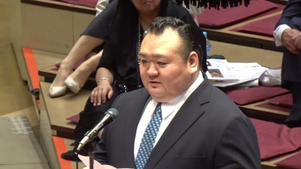 【宝富士断髪式】宝富士 桐山御礼の挨拶 ニューヘアスタイルで登場❗️【TAKARAFUJI retirement ceremony】2026/05/31