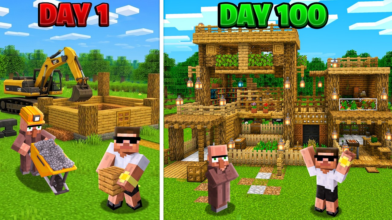 Building My Old House with Doorbin in Minecraft.. backdrop