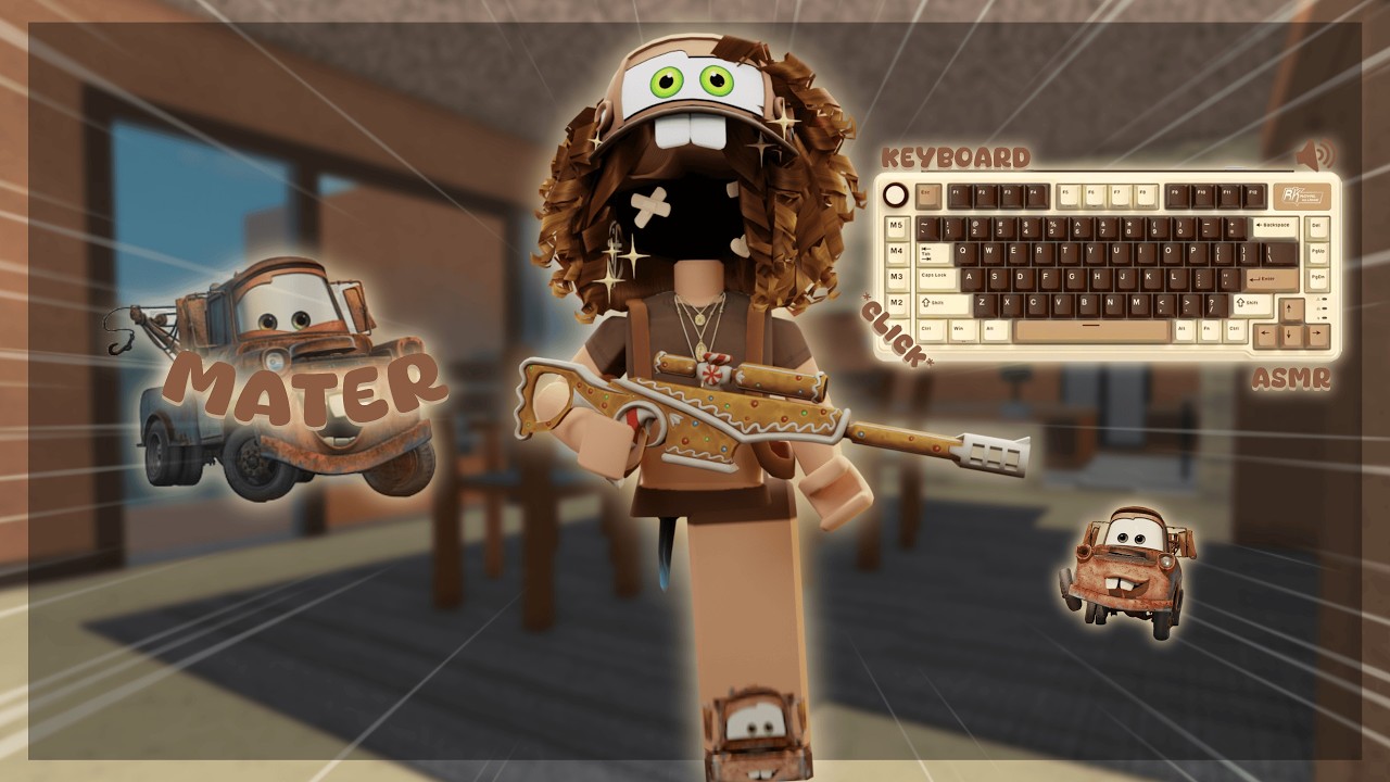 PLAYING MM2 AS MATER *Keyboard ASMR*