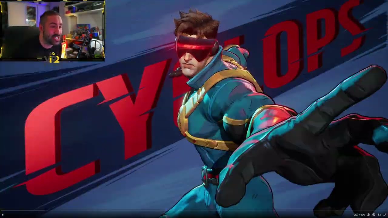 Marvel Rivals - Cyclops Gameplay Trailer REACTION background