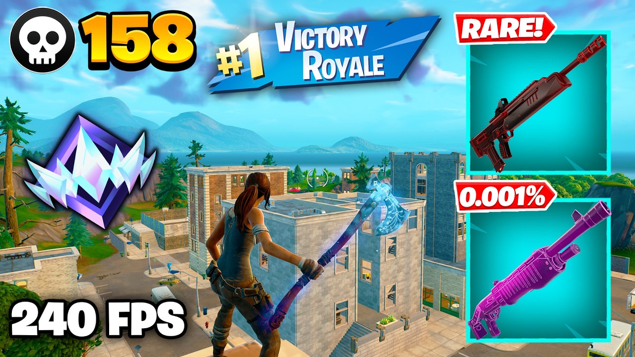 158 Elimination "RANKED RELOAD" Gameplay Wins (Fortnite Chapter 7 Keyboard & Mouse)
