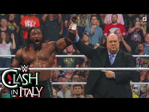Brock Lesnar vs Oba Femi Full Match Highlights background