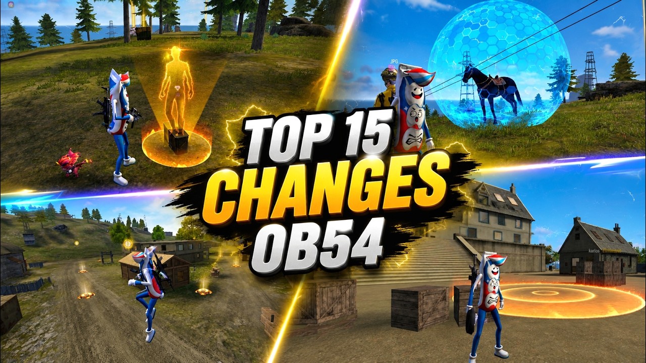 Top 15 New Upcoming Changes OB54 || Free Fire New Revive System 😲 9th Anniversary