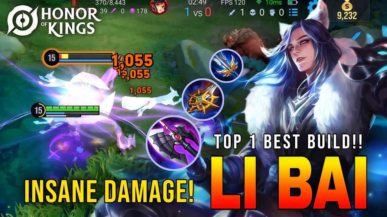 UNCATCHABLE!! Li Bai's Insane Burst Damage - Top 1 Best Build | HOK