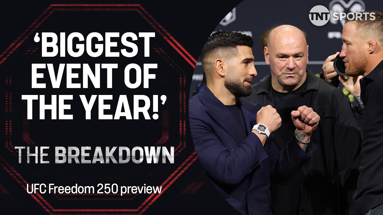 UFC Freedom 250 preview 🔥 Topuria vs Gaethje & Pereira vs Gane 👀 | The Breakdown background