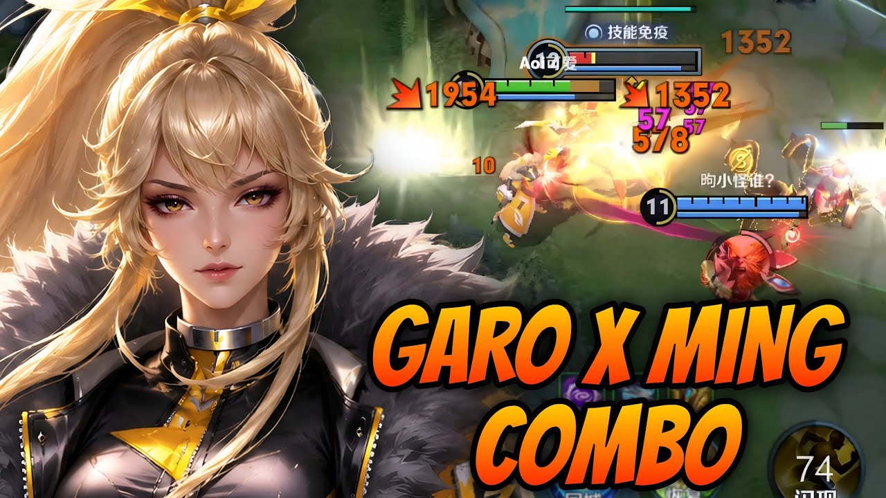 GARO X MING COMBO IN FARM LANE IS INSANELY DEADLY IN CHINA SERVER RANK GAME! | HONOR OF KINGS