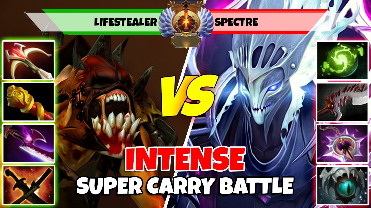 LIFESTEALER (Carry) vs SPECTRE (Carry) - Epic Battle Of Immortal Rank Dota 2 Players - Z Dota 2
