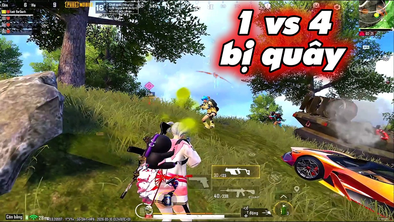 PUBG Mobile - Khi Cả Map Vào 1 Khu Trong Tối Thượng Sẽ Thế Nào @@ | Tình Huống 1 Vs 4 Cực Nhọ