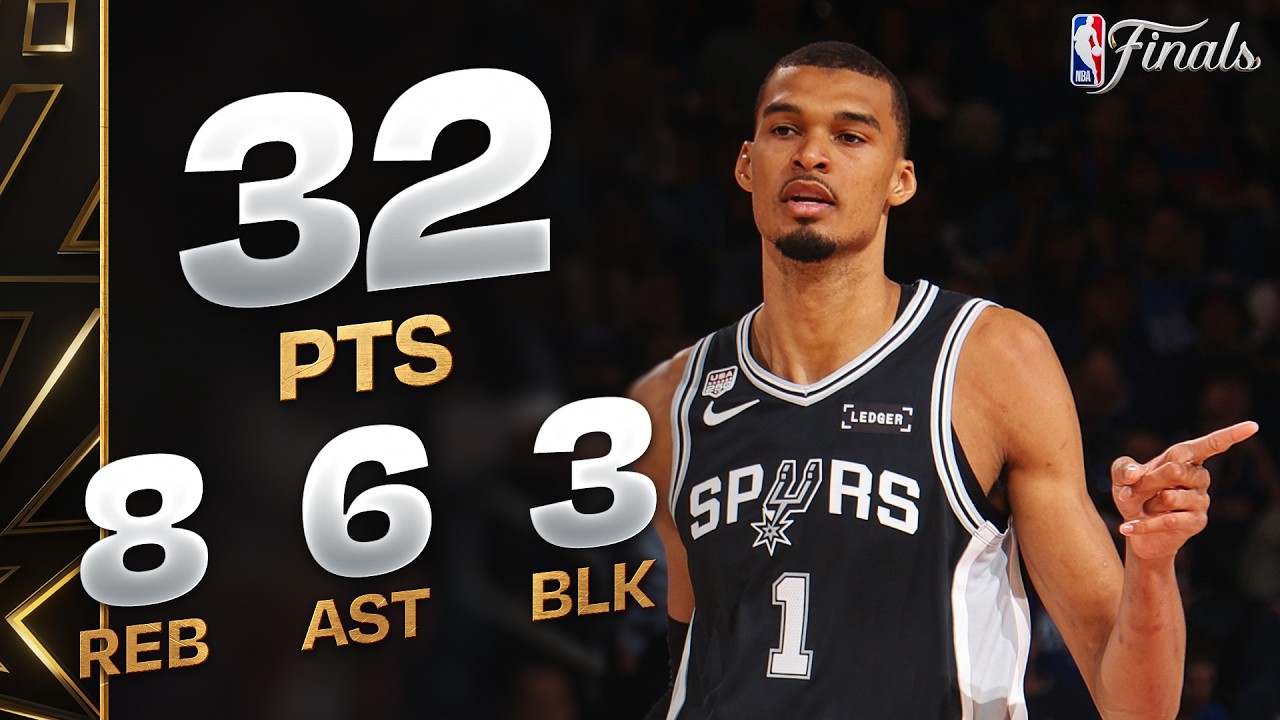 Wemby Joins ELITE Finals Company With 32-PT, 8-REB, 6-AST Game vs Knicks | June 8, 2026