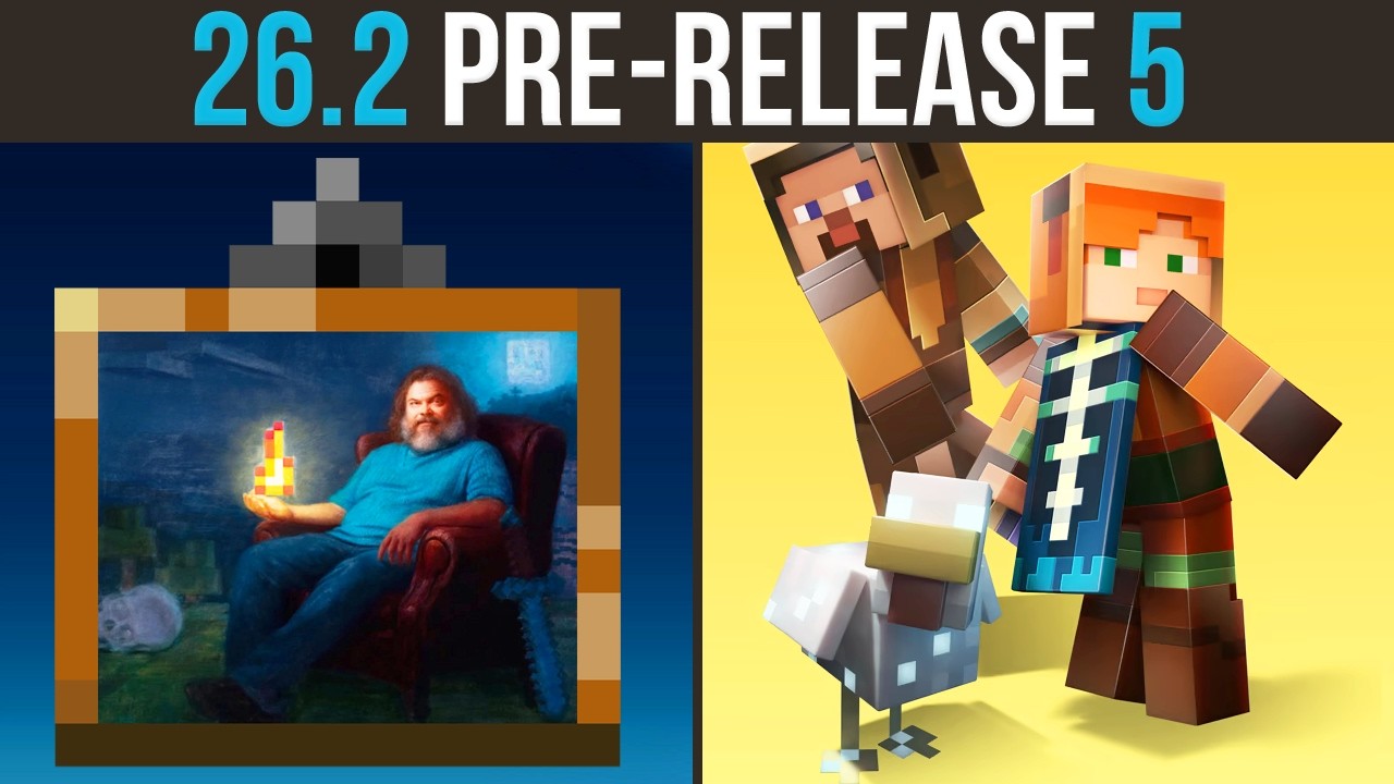 Two New Capes & Steve Painting | Minecraft 26.2 Pre-Release 5