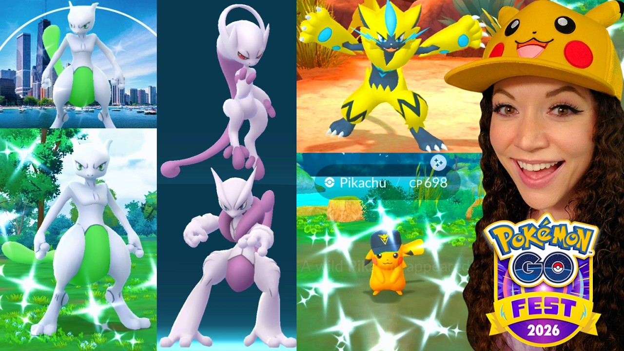 POKÉMON GO FEST CHICAGO 2026: ZERAORA + MEGA MEWTWO X & Y!