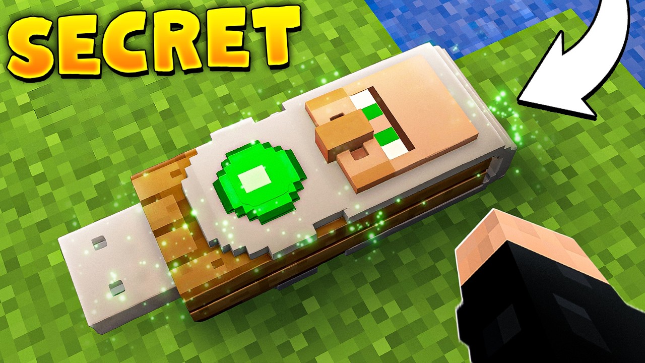 I Found Villagers Secret USB PENDRIVE in Minecraft...