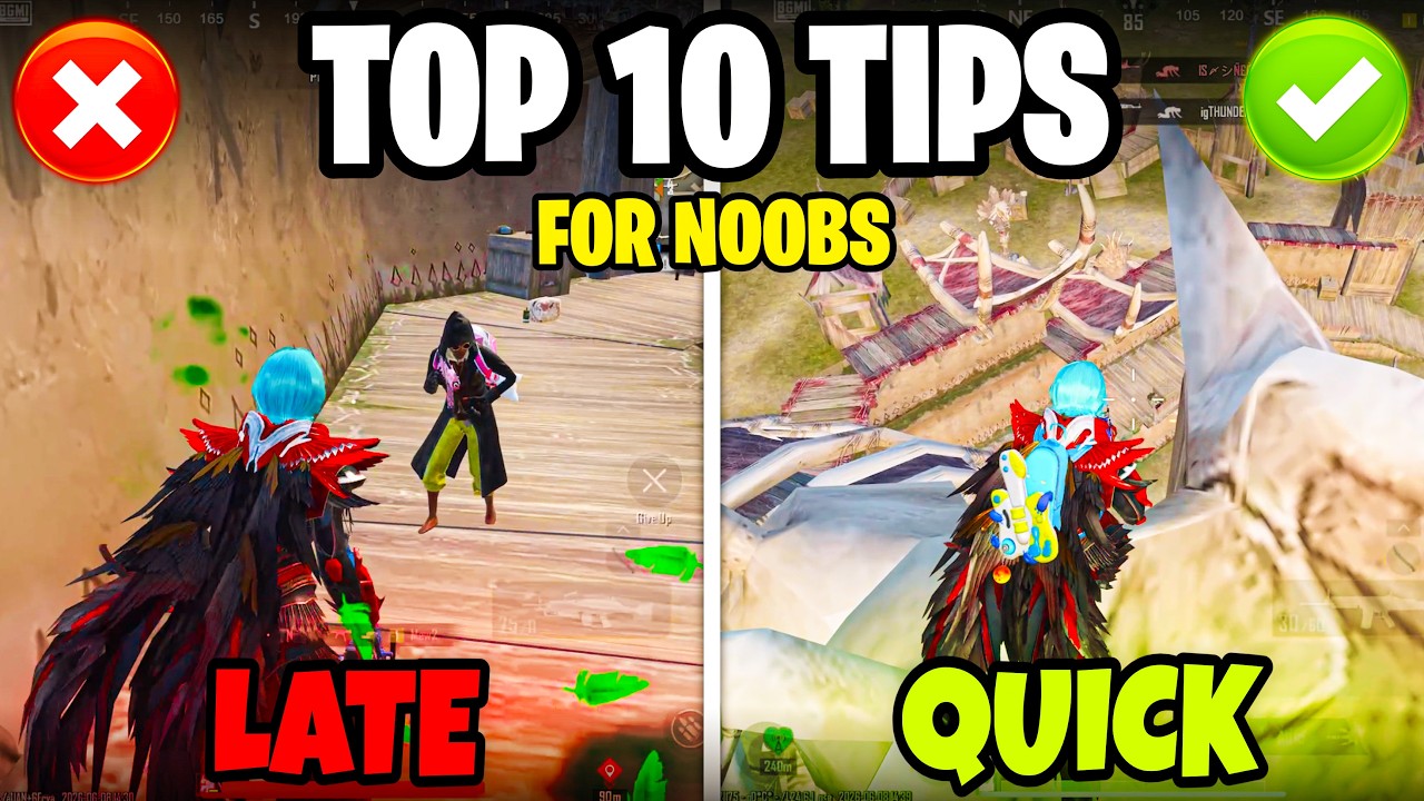 Top 10 Tips & Tricks In BGMI 4.4 Update😍New Dinoground Mode Guide 2026. background