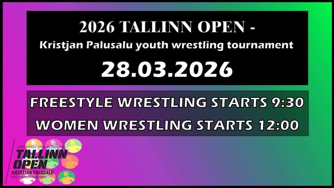 MAT 5, TALLINN OPEN 2026 - Kristjan Palusalu Youth tournament, 28th of March 2026, STARTS 9:30 AM background