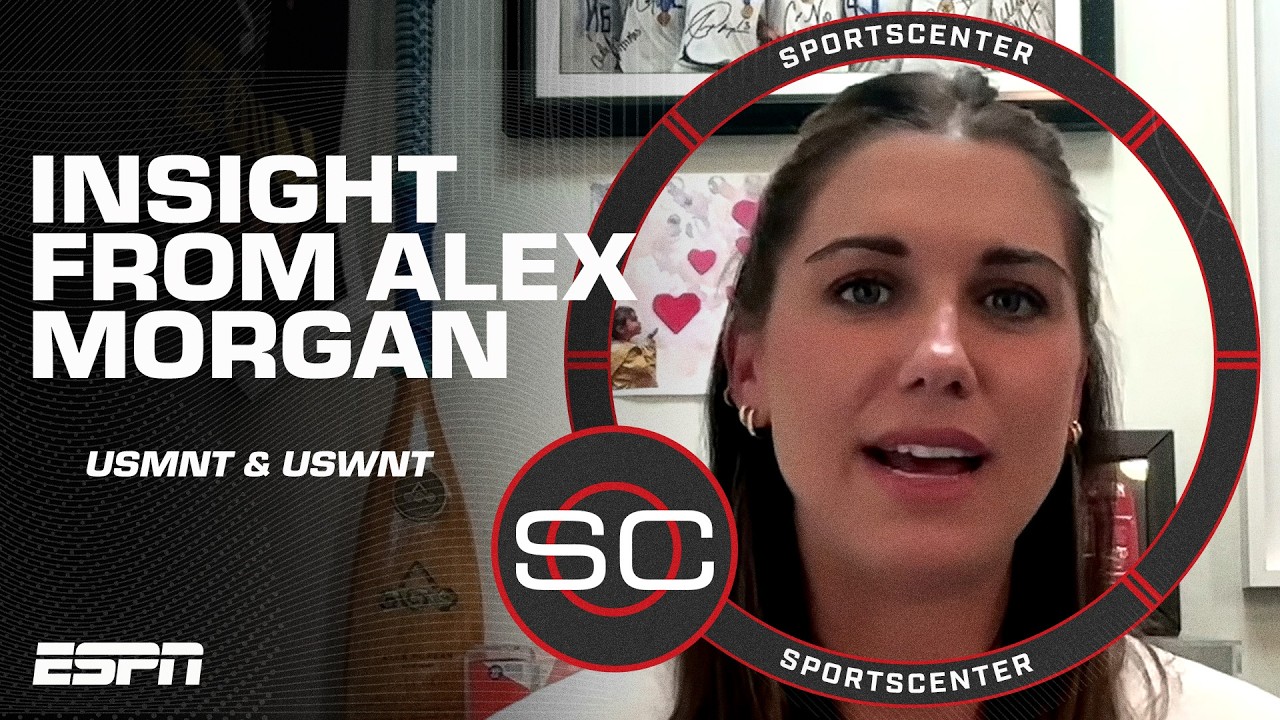 Alex Morgan sees GRIT from the USMNT & wants the USWNT to MAKE A STATEMENT ⚽ | SportsCenter