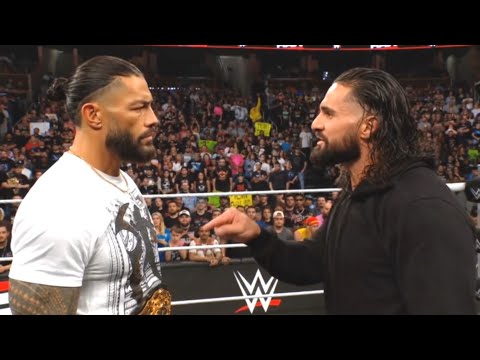 WWE Raw June 8: Seth Rollins Confronts & Challenges Roman Reigns for World Heavyweight Championship background